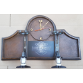 Harley Davidson Motor Cycles Liquor Dispensers with a Clock & 2 Optic Sets. Collections Are Allowed.