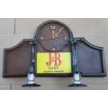 J & B Scotch Whisky Liquor Dispensers with 2 Optic Sets and a Clock. Brand New. Collections Allowed.