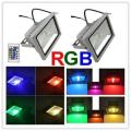 MultiColour LED RGB Floodlight: 10W 220V + IR Remote Control. Collections are allowed.