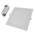 LED Ceiling Lights: Square Panel Complete with Fittings + Driver/PSU 24W 220V. Collections allowed