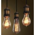 Light Pendant Ceiling Fittings + Bulbs: Retro Vintage Antique Edison E27. Collections are allowed.