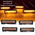 Amber /Orange 4in1 Vehicle LED Strobe Flash Light Bar Kit + Remote Control. Collections allowed.