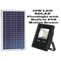 SOLAR LED Floodlights With Built-In PIR Motion Sensor 10W. Collections are allowed.