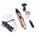 Rechargeable Multifunction 2in1 Electric Nose Hair Trimmer + More. Collections are allowed.