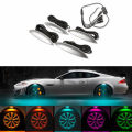 LED Car Wheels Tyre RGB MultiColour Styling Lights With Remote Control. Collections allowed.