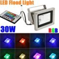 MultiColour LED RGB Floodlight: 30W 220V + IR Remote Control. Collections are allowed.