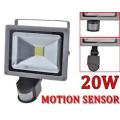 PIR Motion Sensor LED 220V Floodlights in 20W Cool White. Collections Are Allowed.