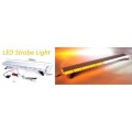 White + Amber Roof Top Emergency Vehicle Warning Strobe Flash Light. Collections are allowed.