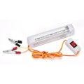 12V LED Fluorescent Tube Light: Clear Cover Complete with Wiring. Collections allowed
