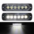 Strobe Flash Grille Cluster LED Lights 12V/24V 6 Beads in COOL WHITE. Collections Are Allowed.