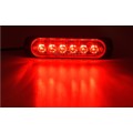 Motor Vehicle Grille Cluster 6LED Beads RED Flash Strobe LED Lights 12V/24V DC. Collections Allowed.