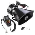 12V Car Vehicle Alarm Siren Horn with Loudspeaker Microphone. Collections Are Allowed.