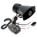 NEW STOCK Vehicle Alarm Siren Horn with Loudspeaker Microphone 12V 5 Tones. Collections are allowed.