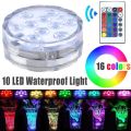 MultiColour Remote Controlled Waterproof RGB LED Submersible Light. Collections are allowed.