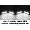 Car Grille and Bumper 4in1 COB LED Strobe Flash Cluster Light Kit. Collections are allowed.