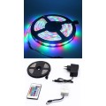 LED STRIP LIGHTS: 5-Metres RGB Rolls + Remote Control Kit + Power Supply. Collections allowed