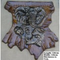 Big 5 Animals on `Faux Leather` Frame. Novelty & Unique Brand New Products. Collections Are Allowed.