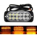 Amber Orange Yellow Vehicle Grille Cluster Strobe Flash LED Lights 12V/24V. Collections Are Allowed.
