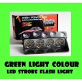 LED Windscreen Strobe GREEN Emergency Vehicle Flash/Warning Dashboard Light. Collections allowed.
