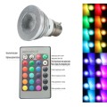 Colour Changing LED RGB Light Bulb with Wireless IR Remote Control. Collections are allowed.