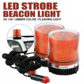 LED Magnetic Warning Strobe Emergency Beacon Light Orange / Amber 12V/24V. Collections are allowed.