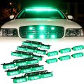 Strobe Flash Grille Cluster LED Lights 54pces DC12V~32V in GREEN Colour. Collections Are Allowed.