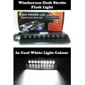 LED Windscreen Vehicle Strobe Dashboard Light Long 9LED Version. Collections are allowed.