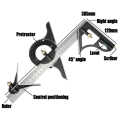 Combination Square Protractor Level Measure Angle Ruler Set Heavy Duty. Collections are allowed.