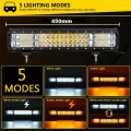 252W LED Strobe Flash Light Bar Dual Colour White and Amber with 5 Modes. Collections allowed