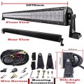 LED Light Bar: 240W NEW GENERATION 4D + 5D Optical Lenses + Wire Harness Kit. Collections allowed