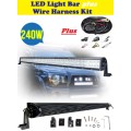 Off-Road / Hunting 240W 10~32V Hi-Power LED Auto Light Bar + Wire Harness Kit. Collections Allowed
