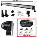 LED Light Bar: 240W 10~32V Hi-Power LED Auto Light Bar Plus Wire Harness Kit. Collections Allowed.
