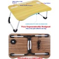 Laptop Table Stand with USB Large Ergonomic Design Foldable