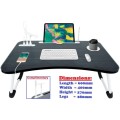 Laptop Table Stand with USB Large Ergonomic Design Foldable.PINK AND BLUE COLOR AVAILABLE ONLY.