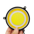 2pcs 90mm 12V COB LED Car Round Daytime Running Lights. Collections are allowed.