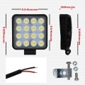 48W LED Auto Work Light Bar Spot Light Optical Lens  9~32V DC. Collections are allowed.