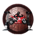 SuperBike Large Barrel End Liquor Dispensers with 2 Optics. Brand New Items. Collections Are Allowed