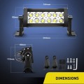 36W LED 3D Lens Light Bar with Spot Beam 10V~32V DC Special Offer. Collections Are Allowed.