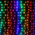 Multicolour RGB LED Decorative Fairy Curtain Lights Waterproof 220V AC. Collections are allowed.