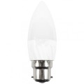LED Light Bulbs: Bayonet Cap B22 Candle Design. Collections are allowed.