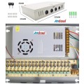 Power Supply Box with 18 Port Channels, Fuses, 35A and AC 110-220V to DC 12V. Collections allowed