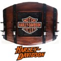 Harley Davidson Flat Barrel Liquor Dispensers with 4 Sets of Optics. Brand New. Collections Allowed.