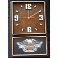 Box Clock with Harley Davidson Motor Cycles Theme. Brand New Product. Collections are allowed.
