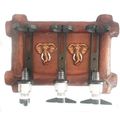 Liquor Dispenser: Rustic (2 x Elephant Heads) + 3-Optics. Collections are allowed.