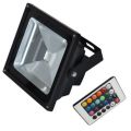 RGB LED MultiColour Floodlight: 10W 220V with IR Remote Control. Collections are allowed.