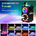 Professional Smoke Fog Machine with MultiColour RGB LEDs, Rotating Light Ball. Collections allowed