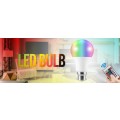 Colour Changing LED RGB Light Bulb with Wireless IR Remote Control. Collections are allowed.