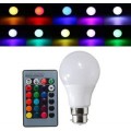 Colour Changing LED RGB Light Bulb with Wireless IR Remote Control. Collections are allowed.