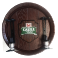 Castle Lite Large Barrel End Liquor Dispensers with 2 Sets of Optics. Brand New. Collections Allowed