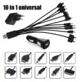 USB Multi Charger Cable Kit For Mobile Devices:  10 in 1 Complete Set.  Collections are allowed.